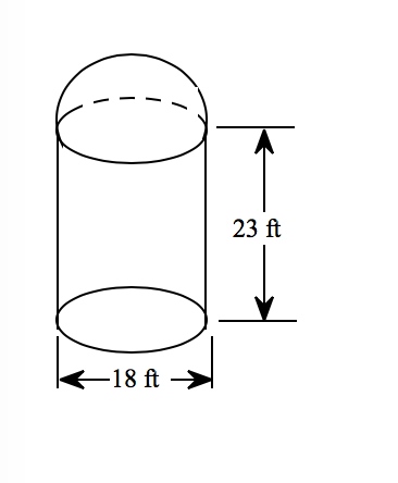 Solved Use two formulas for volume to find the volume of the | Chegg.com