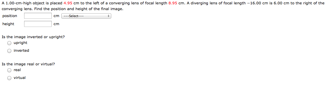 solved-a-1-00-cm-high-object-is-placed-4-95-cm-to-the-left-chegg