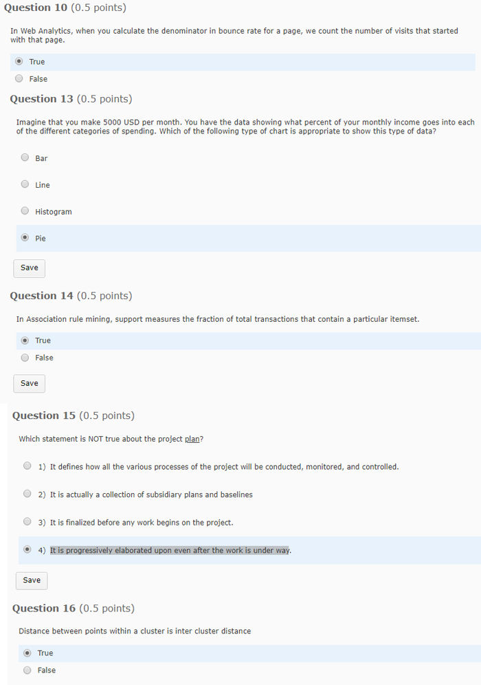 Solved Question 10 (0.5 points) In Web Analytics, when you | Chegg.com