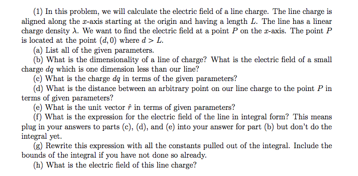 Solved In this problem, we will calculate the electric field | Chegg.com