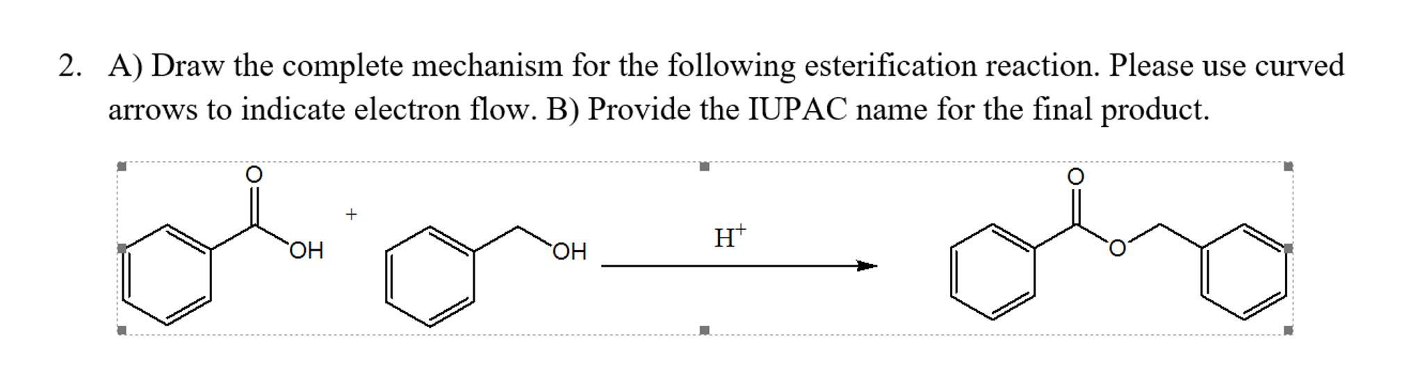 Solved Complete The Following Reactions: Draw The Complete | Chegg.com