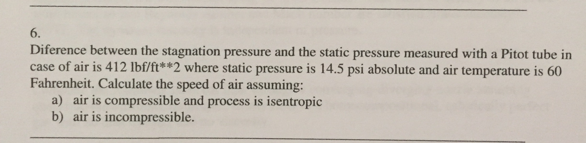 Solved Difference between the stagnation pressure and the