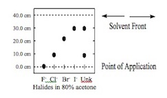 Solved 1. Determine the Rf value for the Br- ion in 80% | Chegg.com