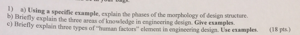 Solved Using A Specific Example Explain The Phases Of The Chegg