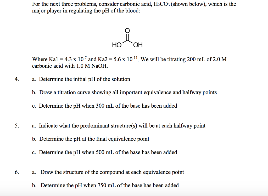 solved-for-the-next-three-problems-consider-carbonic-acid-chegg