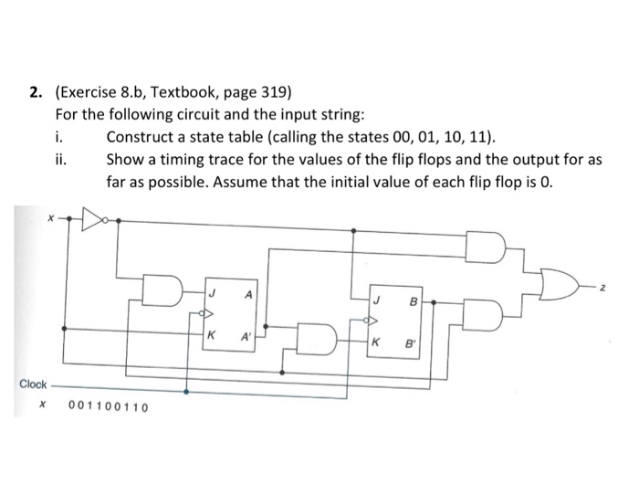 Solved For the following circuit and the input string: | Chegg.com