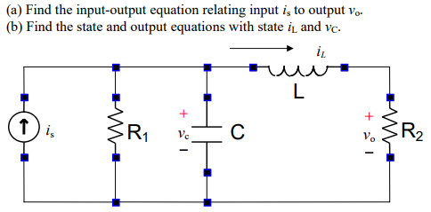 Solved (a) Find the input-output equation relating input i_s | Chegg.com