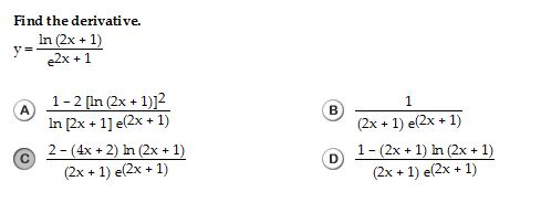 derivative of x 2e 1 x 2