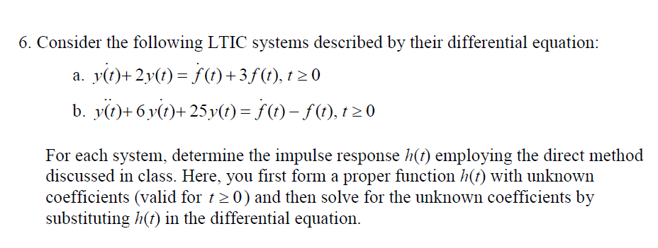 Solved Linear Time-invariant System Equations, Please Need | Chegg.com