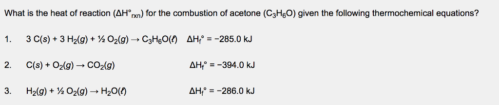 Solved What is the heat of reaction (Delta H degree_rxn) for | Chegg.com