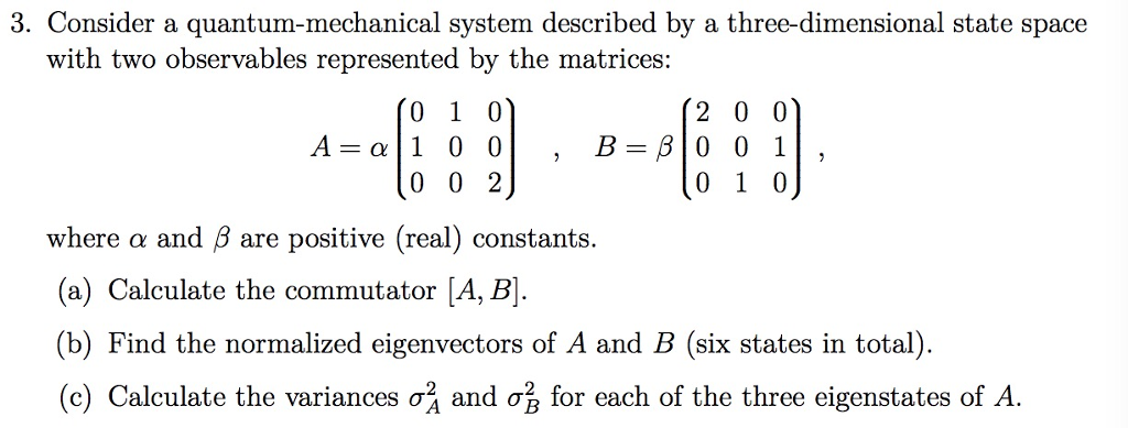 Solved 3. Consider A Quantum-mechanical System Described By | Chegg.com