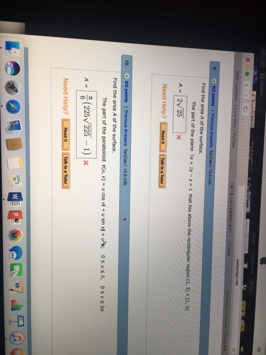 Solved Find the area A of the surface. The part of the | Chegg.com