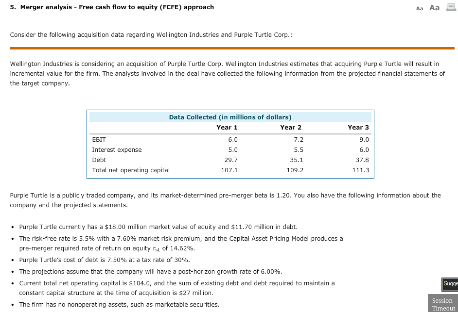 free cash flow to equity