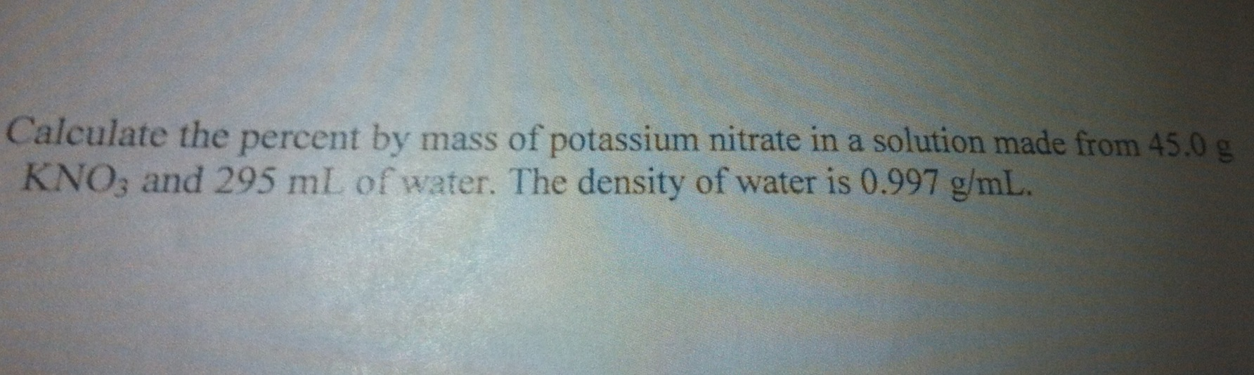 potassium density