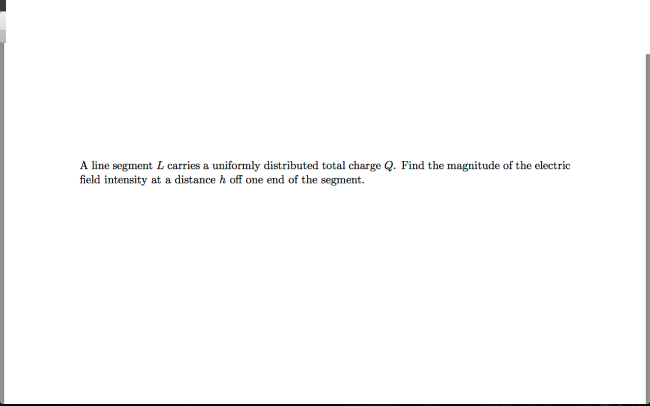Solved a line segment l carries a uniformly distributed chegg