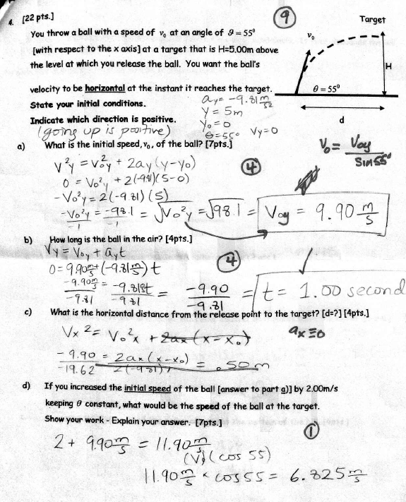 Solved when you throw a ball into the air, calculate initial | Chegg.com