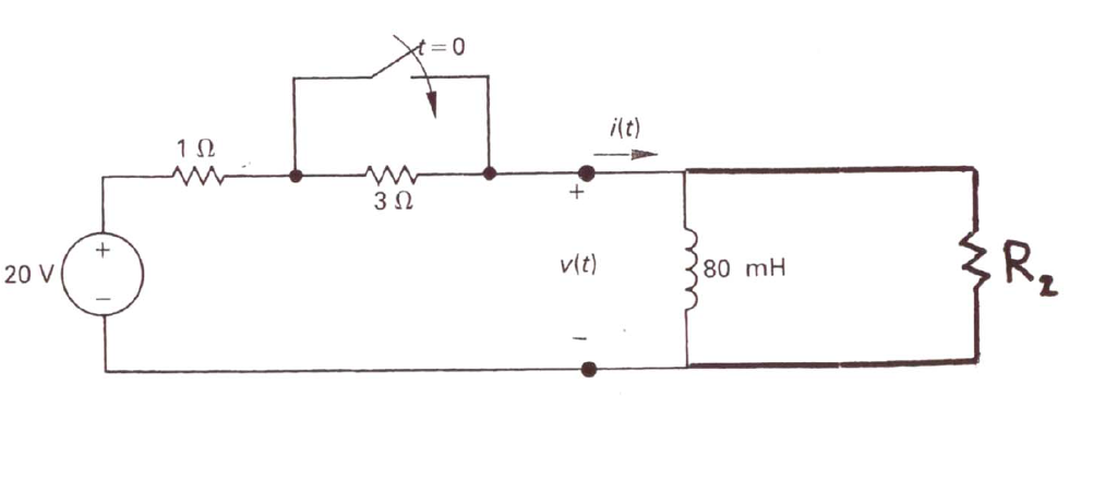 Solved The switch in the circuit has been opened for a long | Chegg.com