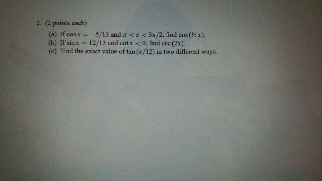 pi x 5 2 x 13