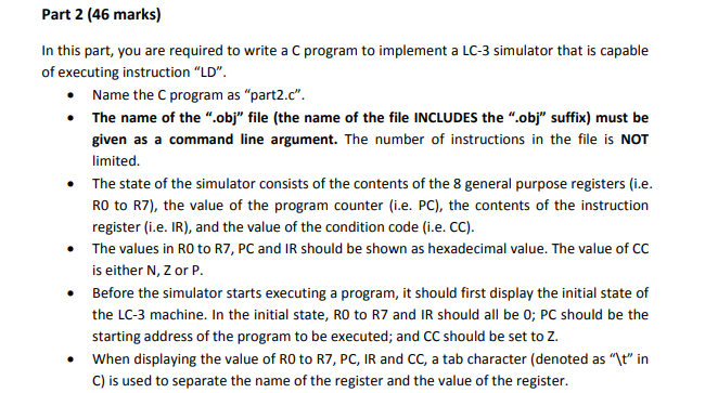 This is an assignment to turn LC3 Language into C | Chegg.com | Chegg.com