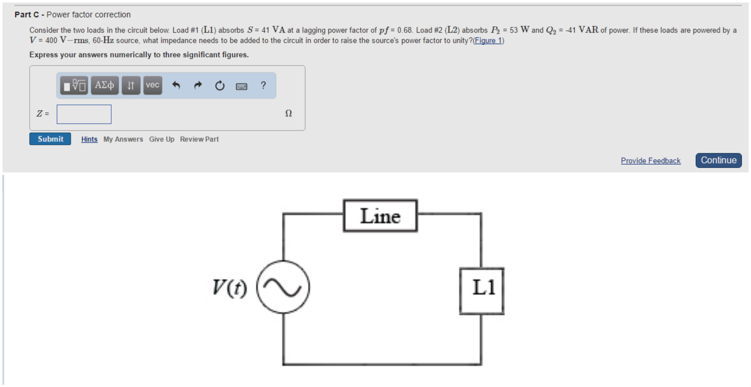 Solved Consider the two loads in the circuit below. Load 1