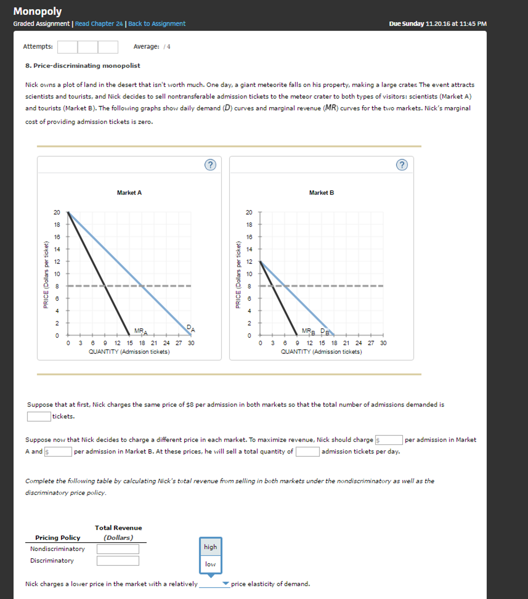 Solved Nick owns a plot of land in the desert that isn't