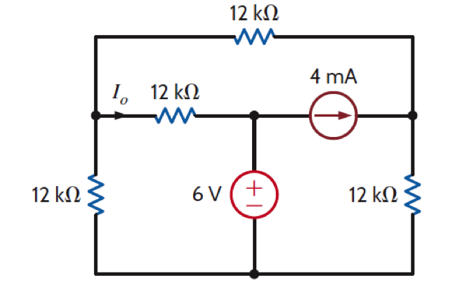 Solved Find the current using superposition, show process | Chegg.com