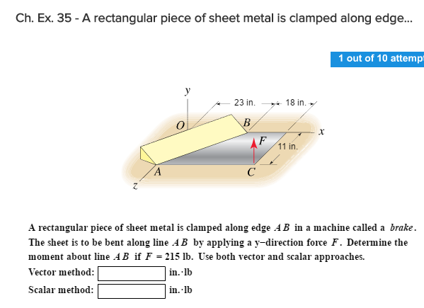 Solved Ch. Ex. 35 A rectangular piece of sheet metal is | Chegg.com