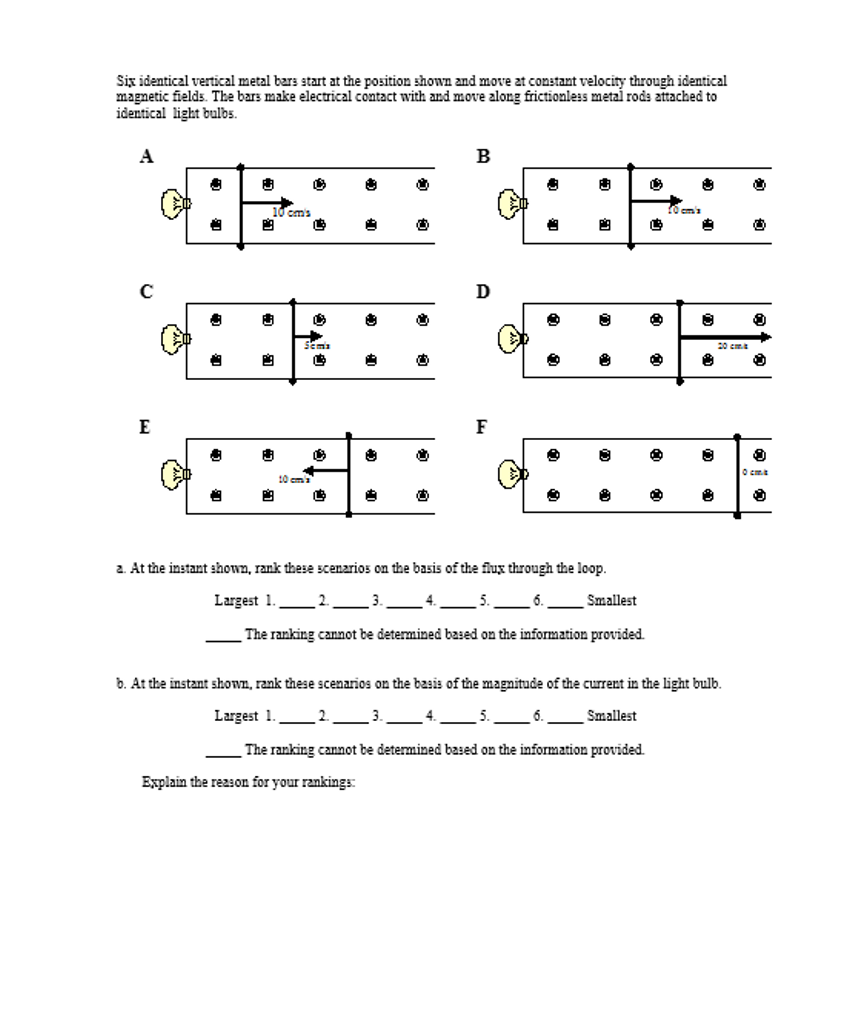 Solved Six identical vertical metal bars start at the