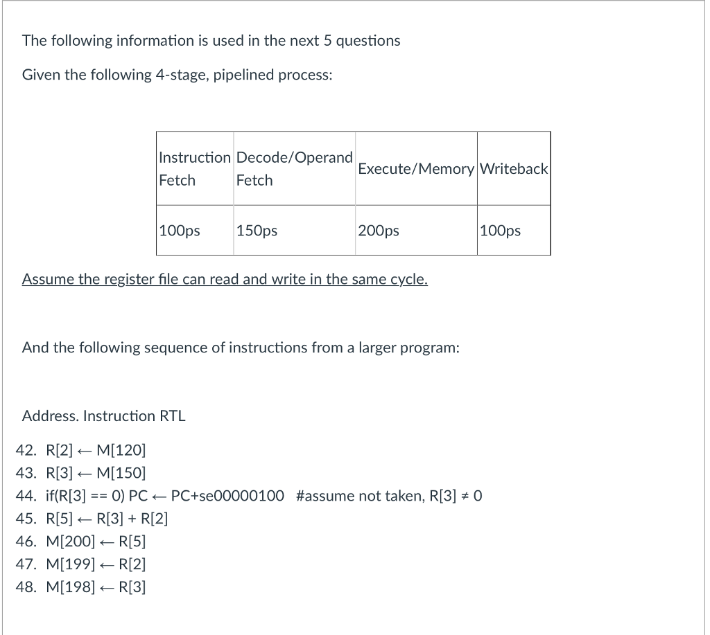 Question 15 5 Pts Given The Pipeline Structure And | Chegg.com