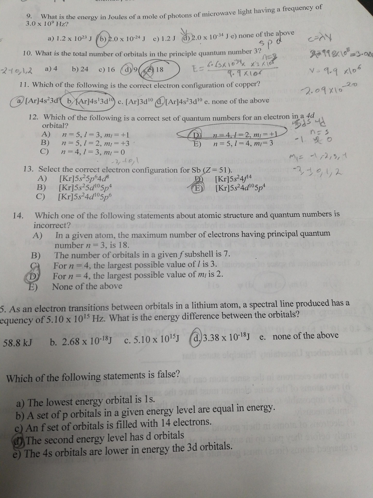 Solved SP 9. What is the energy in Joules of a mole of P ne | Chegg.com