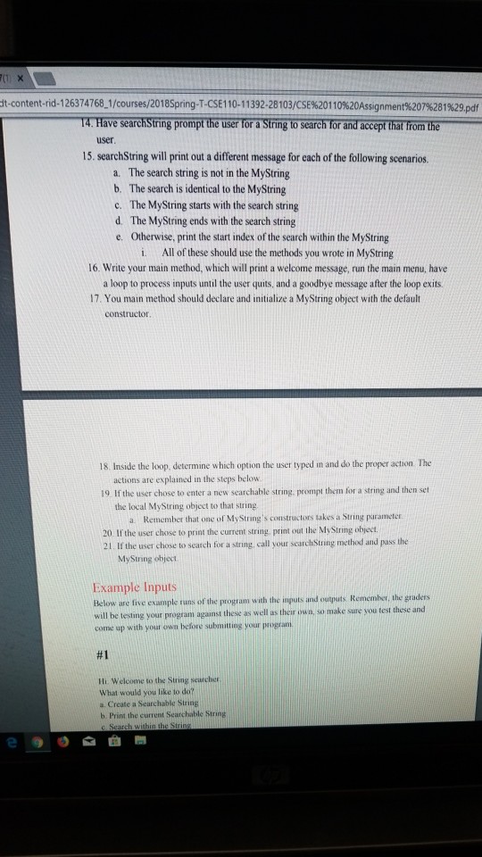 Solved -126374768-1/courses/201 8Spring-T-CSE1 10-11 392-28 | Chegg.com