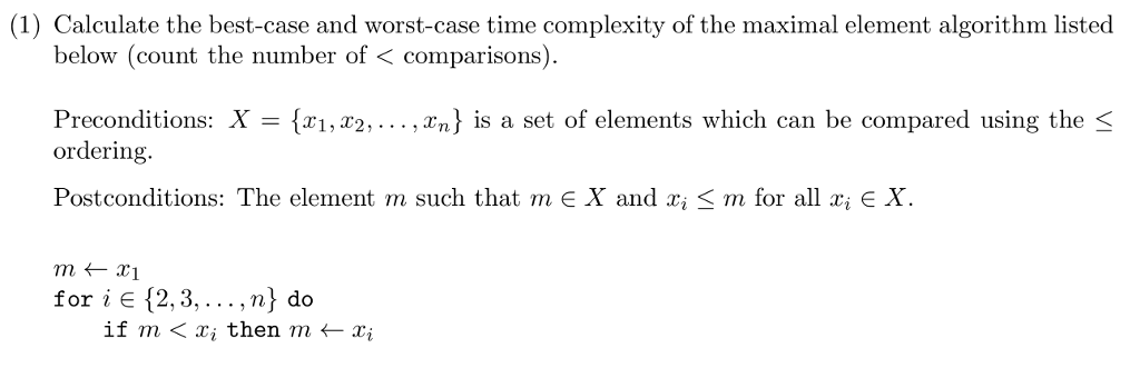 Solved (1) Calculate the best-case and worst-case time | Chegg.com