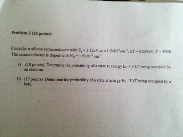 Solved Problem 1 (25 points) Consider a silicon pn junction | Chegg.com