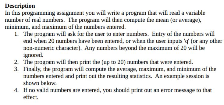 Solved Description In this programming assignment you will | Chegg.com