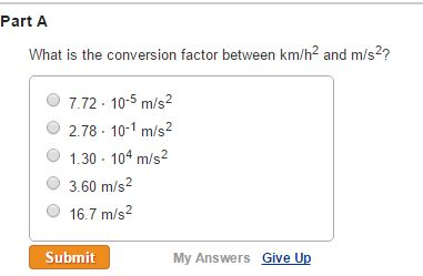 what is the conversion factor between km/h and m/s