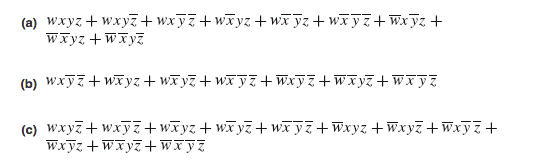 Solved Use The Quine-McCluskey Method To Simplify The | Chegg.com