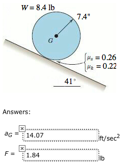 Solved The solid homogeneous cylinder is released from rest | Chegg.com