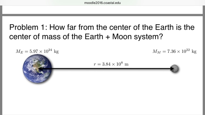 Solved: How Far From The Center Of The Earth Is The Center... | Chegg.com