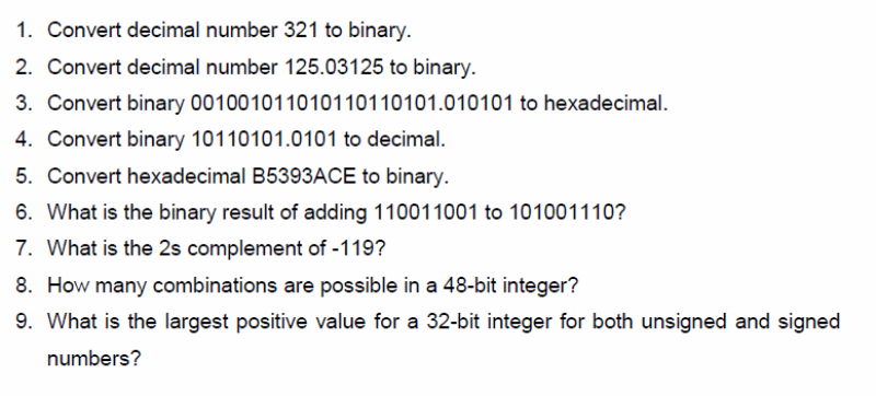 convert decimal number into binary number 321