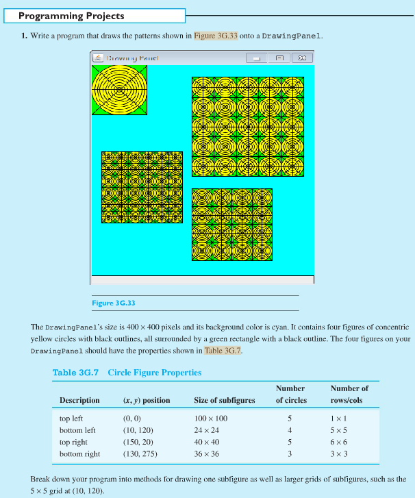 Solved Write a program that draws the patterns shown in | Chegg.com