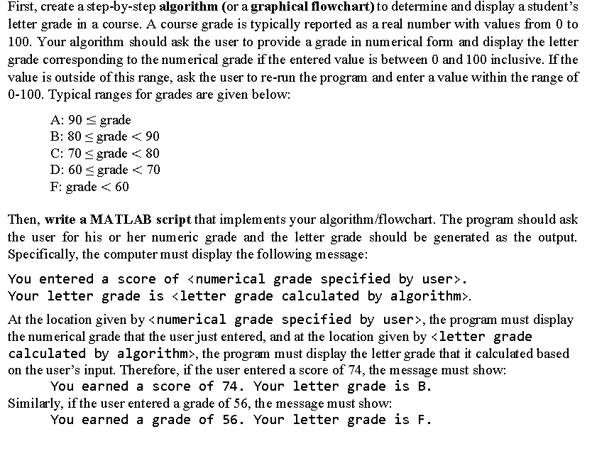 Solved First, create a step-by-step algorithm (or a | Chegg.com