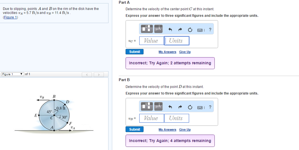 Solved Due to slipping, points A and B on the rim of the | Chegg.com