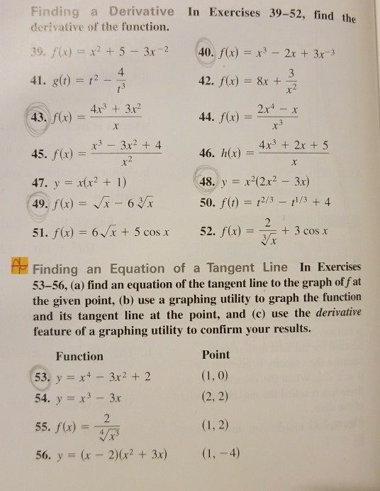 Solved Finding a Derivative In Exercises 3-24, use the rules | Chegg.com