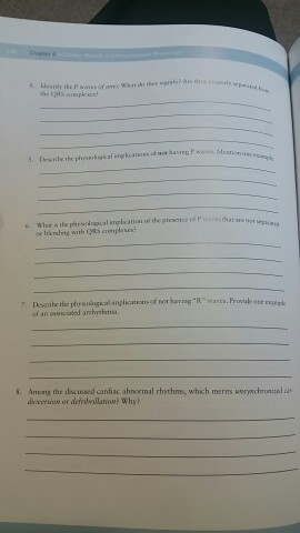 I need help with physiology question 5-8 thank you | Chegg.com