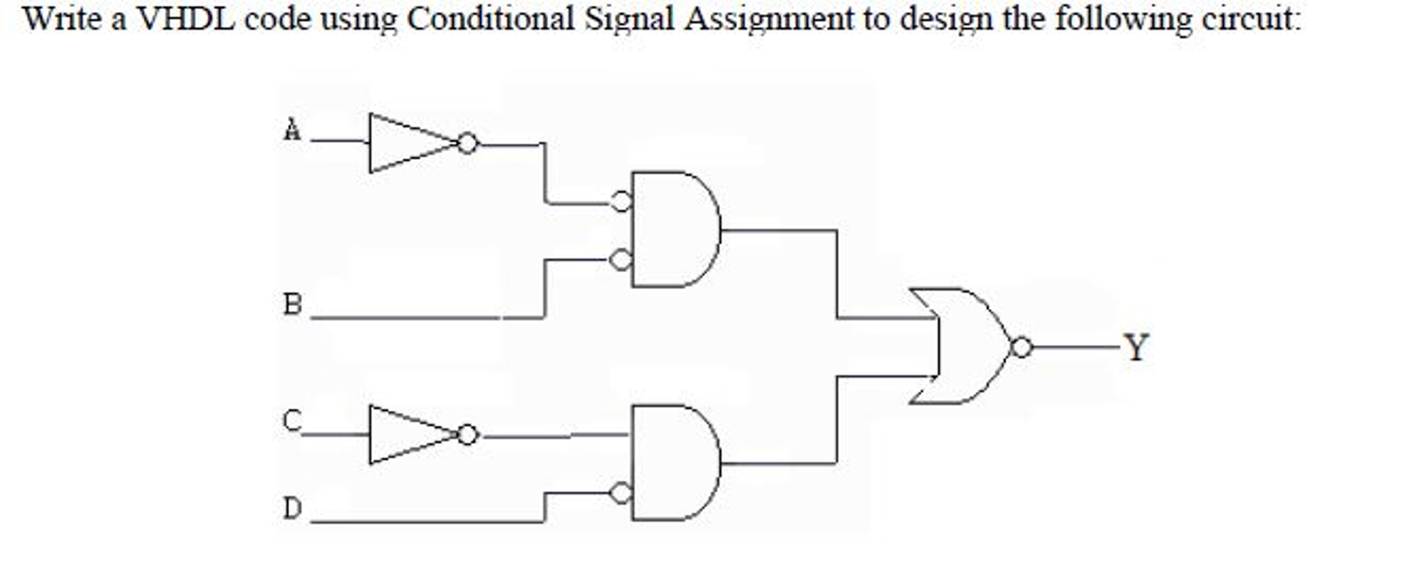 conditional signal assignment in vhdl