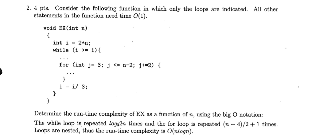 Solved Consider the following function in which only the | Chegg.com
