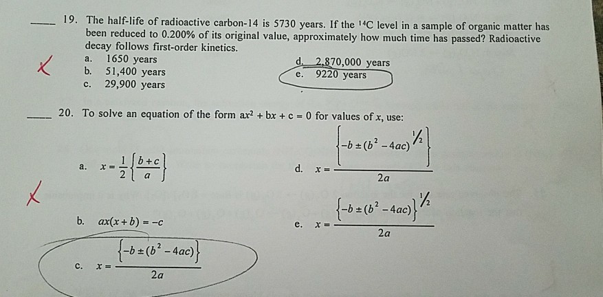 the-half-life-of-carbon-14-an-isotope-used-in-archaeological-dating-is