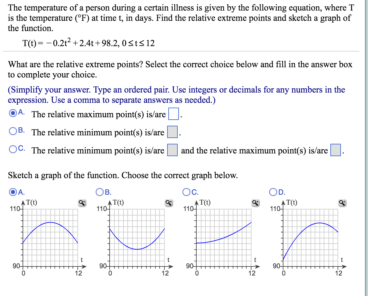 Solved The Temperature Of A Person During A Certain Illness Chegg Solved The Temperature Of A Person During A Certain Illness Chegg