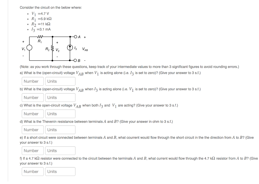 Solved Consider the circuit on the below where V14.7 V | Chegg.com