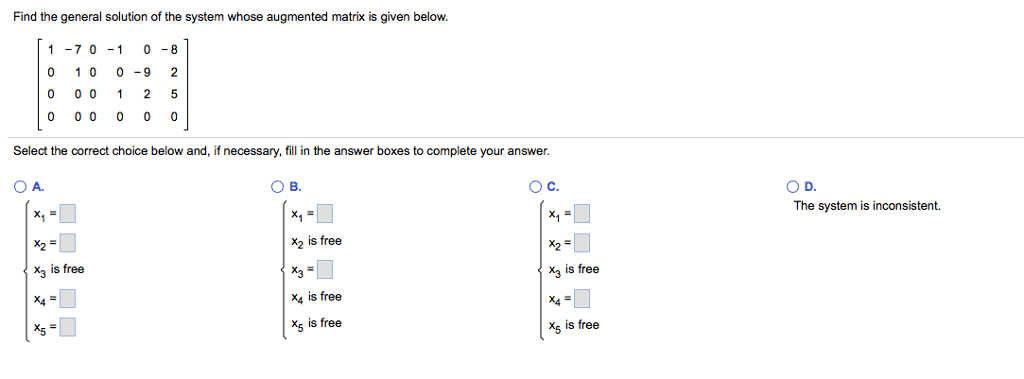 Solved Find the general solution of the system whose | Chegg.com